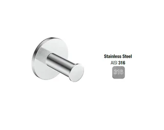 Крючок, Almar, Collezione 316, шгв 49*47*49, цвет-Stainless Steel AISI 316 (Товар заказной, возврату не подлежит) — иконка