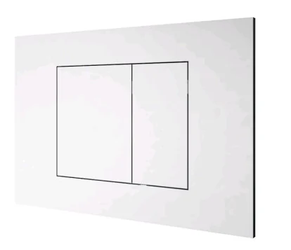 Клавиша смыва, Almar, WC Plate, для унитаза, шгв 245*5*165, цвет-белый матовый (Товар заказной, возврату не подлежит)