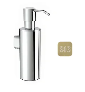 Дозатор для жидкого мыла, Almar, Collezione 316, шгв 63*118*189, цвет дозатора/колбы-High Brass Brushed PVD (Товар заказной, возврату не подлежит) — иконка