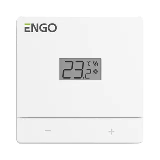 Терморегулятор, Engo Controls, проводной, накладной, на батарейках, белый