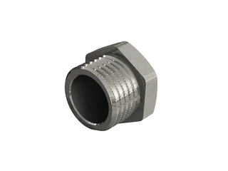 Заглушка, ELSEN, Tin plated Metalit, Н, 1 1/2", латунь с покрытием TIN (олово)