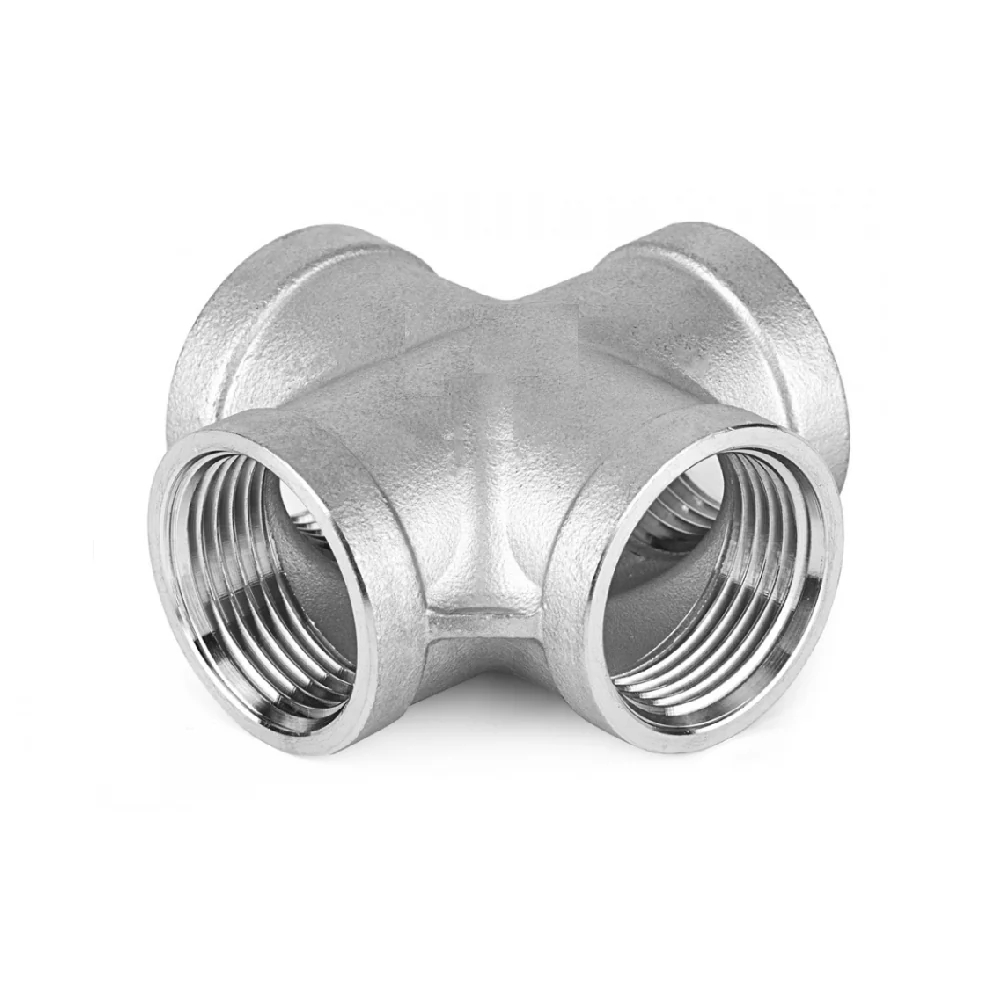 Крестовина, ELSEN, Tin plated Metalit, ВВ, 3/4", латунь с покрытием TIN (олово), равнопроходная, CN