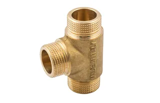 Тройник, ELSEN, Metalit, ННН, 3/4", 3/4", 3/4", латунь, равнопроходной