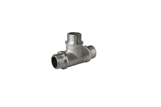 Тройник, ELSEN, Tin plated Metalit, ННН, 3/4", 3/4", 3/4", латунь с покрытием TIN (олово), равнопроходной