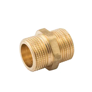 Ниппель, ELSEN, Metalit, НН, 1", 1", латунь, равнопроходной