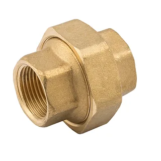 Сгон американка, ELSEN, Metalit, прямой, ВВ, 1/2", 1/2", латунь, с плоским уплотнением