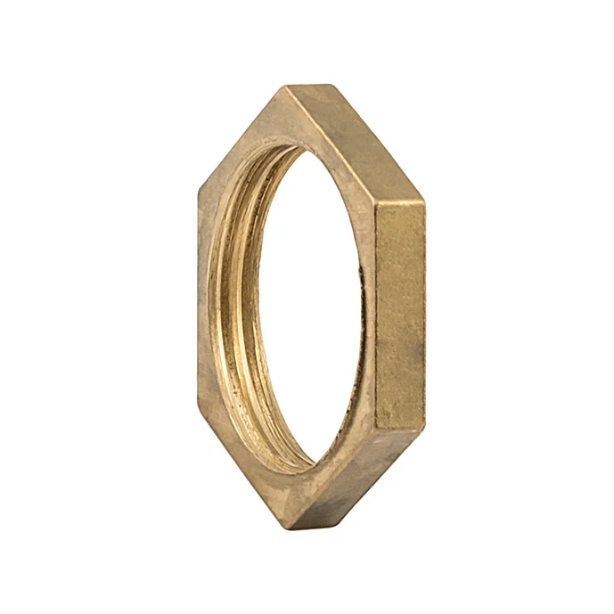 Гайка стопорная, ELSEN, Metalit, В, 1", латунь, без фланца