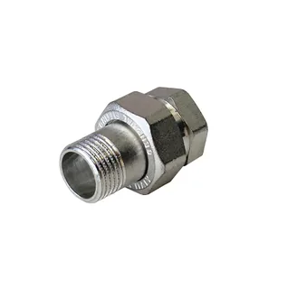 Сгон американка, ELSEN, Tin plated Metalit, прямой, НВ, 3/4", 3/4", латунь с покрытием TIN (олово), коническое уплотнение, CN