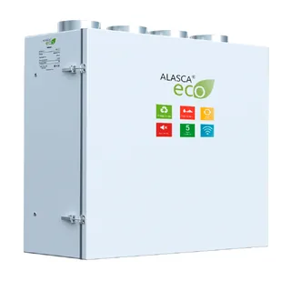ECO V500EC E, Вентиляционная установка Alasca ECO приточно-вытяжная с энтальпийным пластинчатым рекуператором