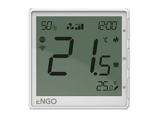 Терморегулятор, Engo Controls, WIFI с регулировкой скорости вентилятора, программируемый, с питанием 220 В, встраиваемый, белый — иконка