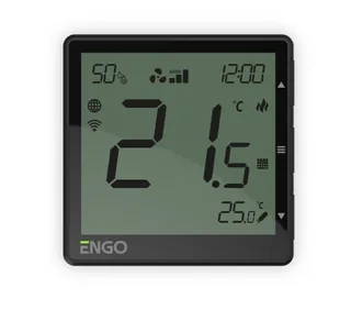 Терморегулятор, Engo Controls, программируемый проводной, черный