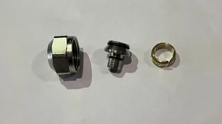 Резьбозажимное соединение, НГ ЕК, 3/4", 16 x 2, латунь, для металлопластиковых и PEX труб