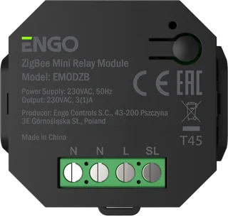 Беспроводное реле, Engo Controls, со встроенным репитером, 230В, ZigBee
