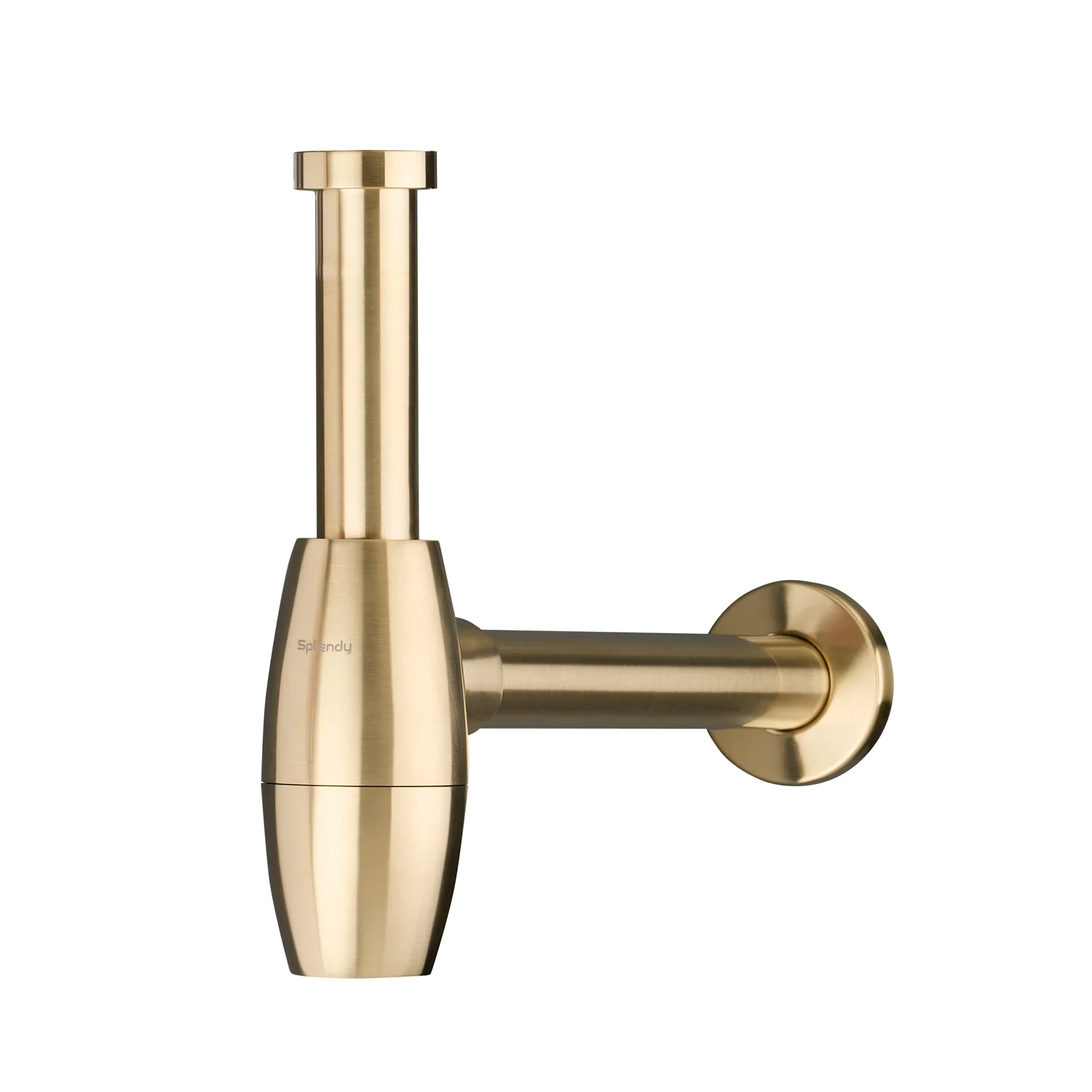 Сифон, Splendy, Elegance R, для раковин, бутылочный, 1 1/4" х 32, цвет-золото матовое (брашированное)