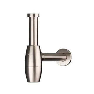Сифон, Splendy, Elegance R, для раковин, бутылочный, 1 1/4" х 32, цвет-никель брашированный