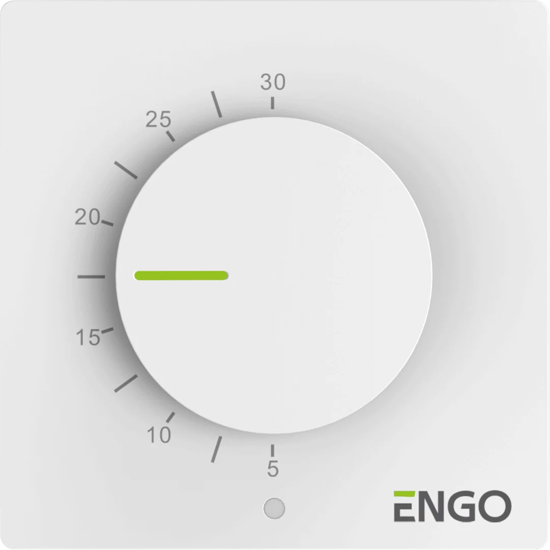 Терморегулятор, Engo Controls, непрограммируемый, 230 В, белый