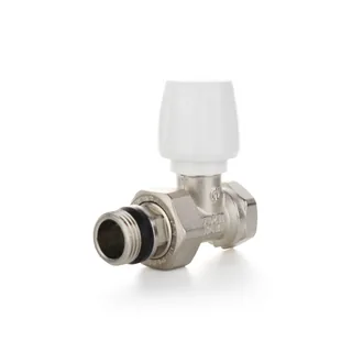 Вентиль прямой ручной 1/2" В - 1/2" Н с уплотнением O-RING