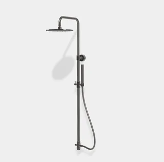Душевая стойка, Fima Carlo Frattini, Shower column, цвет-чёрный хром
