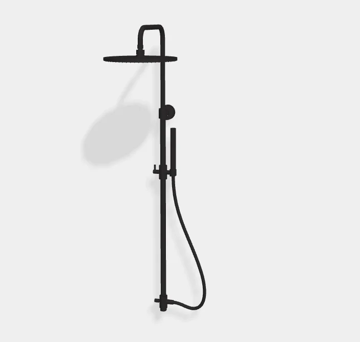 Душевая стойка, Fima Carlo Frattini, Shower column, цвет-чёрный хром