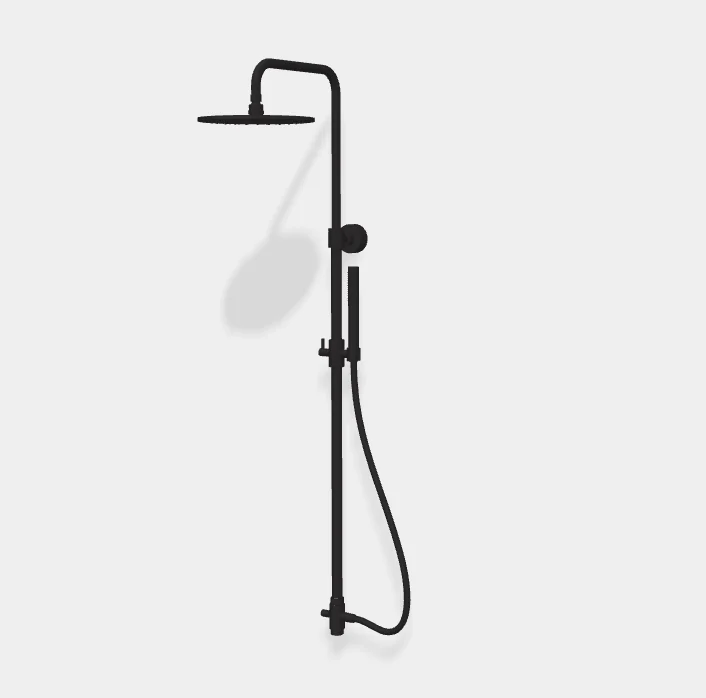 Душевая стойка, Fima Carlo Frattini, Shower column, цвет-черный матовый
