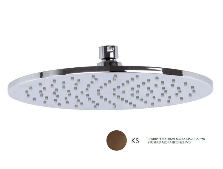 Верхний душ, Fima Carlo Frattini, Showerhead, 250*250, цвет-Brushed Moka Bronze