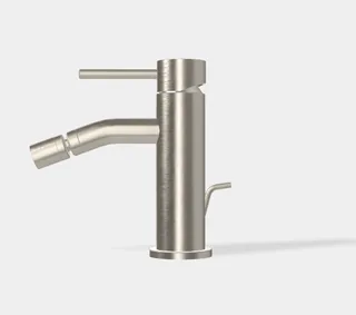 Смеситель для биде, Fima Carlo Frattini, Spillo Up, цвет-брашированный никель