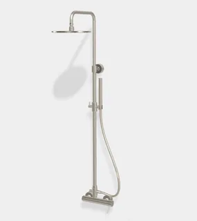 Душевая стойка, Fima Carlo Frattini, Shower column, цвет-никель брашированный