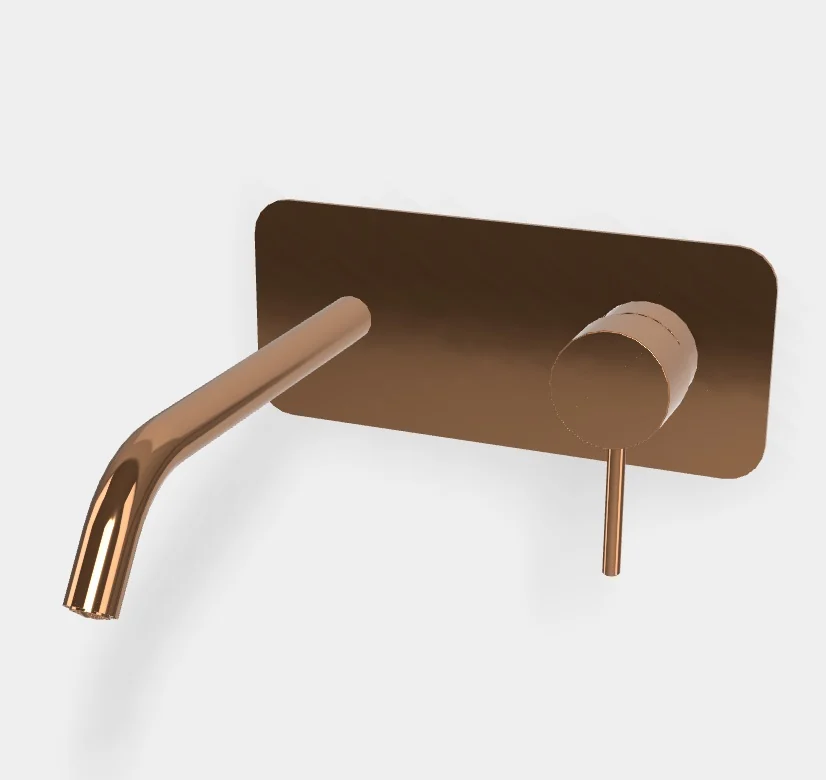 Смеситель для раковины, Fima Carlo Frattini, Spillo Up, цвет-бронза брашированная янтарная
