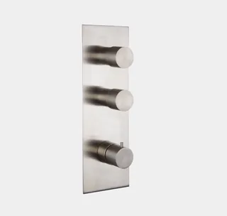 Смеситель для душа, Fima Carlo Frattini, Spillo Steel, на 2 потребителя, цвет-неражавеющая сталь