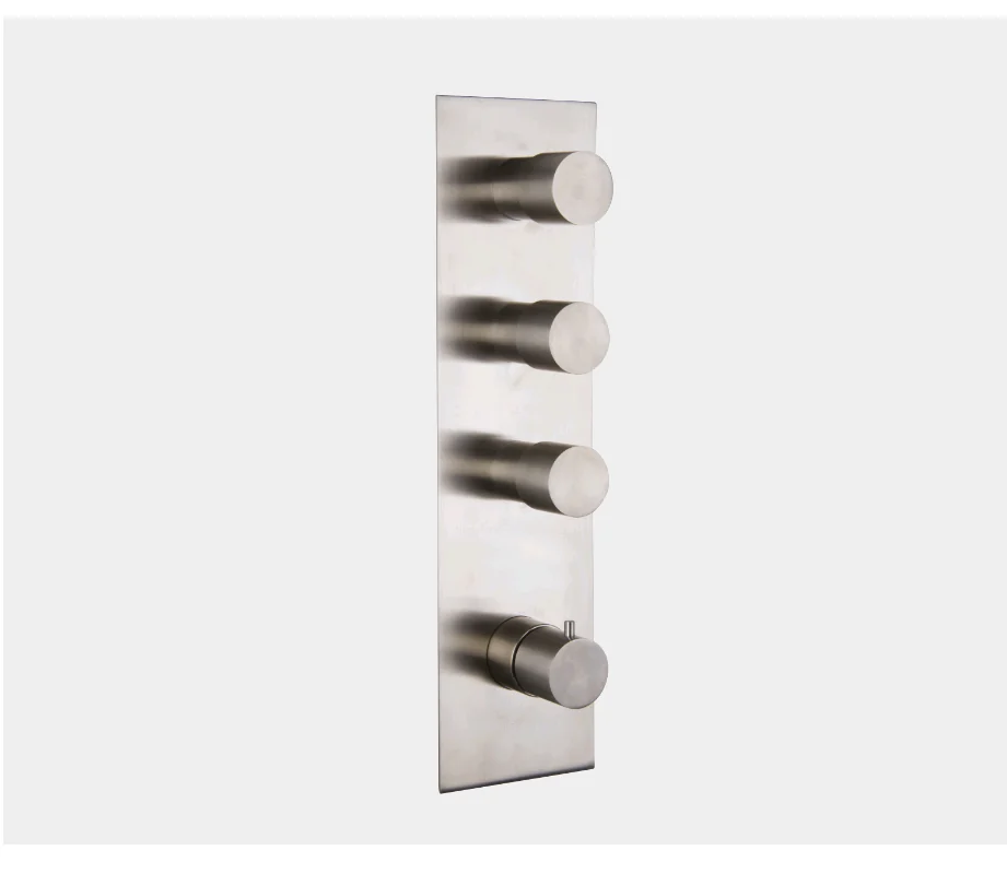 Смеситель для душа, Fima Carlo Frattini, Spillo Steel, на 3 потребителя, цвет-Inox