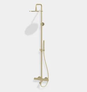 Душевая стойка, Fima Carlo Frattini, Shower column, цвет-шампань брашированная (Brushed Champagne) — иконка