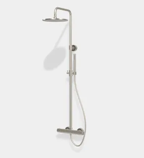 Душевая стойка, Fima Carlo Frattini, Shower column, цвет-брашированный никель