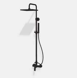 Душевая стойка, Fima Carlo Frattini, Shower column, цвет-черный матовый — иконка