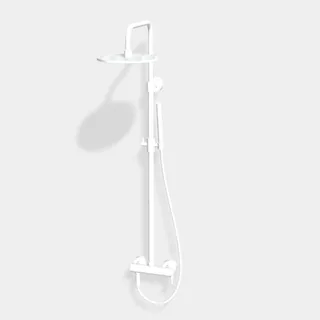 Душевая стойка, Fima Carlo Frattini, Shower column, цвет-белый матовый