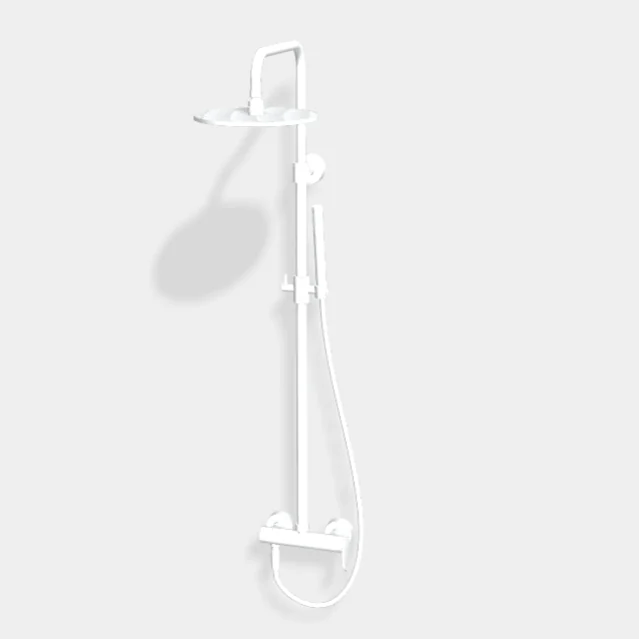 Душевая стойка, Fima Carlo Frattini, Shower column, цвет-белый матовый