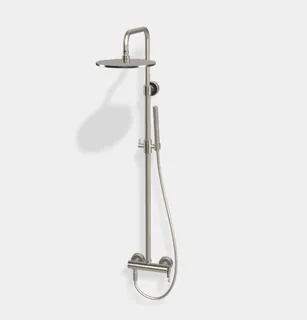 Душевая стойка, Fima Carlo Frattini, Shower column, цвет-брашированный никель