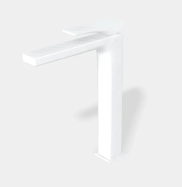Смеситель для раковины, Fima Carlo Frattini, Zeta, цвет-белый матовый