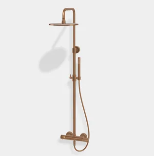 Душевая стойка, Fima Carlo Frattini, Shower column, X COLLECTION, цвет-бронза брашированная янтарная — иконка