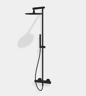 Душевая стойка, Fima Carlo Frattini, Shower column, цвет-черный матовый