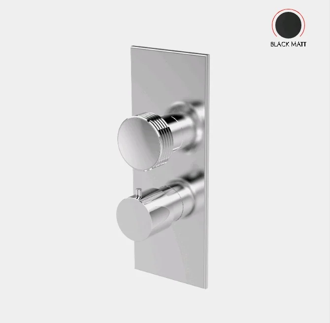 Смеситель для душа, Fima Carlo Frattini, Fimatherm, на 2/3 потребителя, цвет-черный матовый