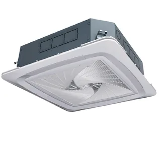 FCB-136B CN2B, Фанкойл, Haier, кассетный, 2-х трубный, с круговым потоком, с ИК пультом, без панели, тип дефекта - выставочный образец — иконка