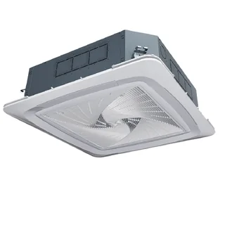 FCB-136B CN2B, Фанкойл, Haier, кассетный, 2-х трубный, с круговым потоком, с ИК пультом, без панели