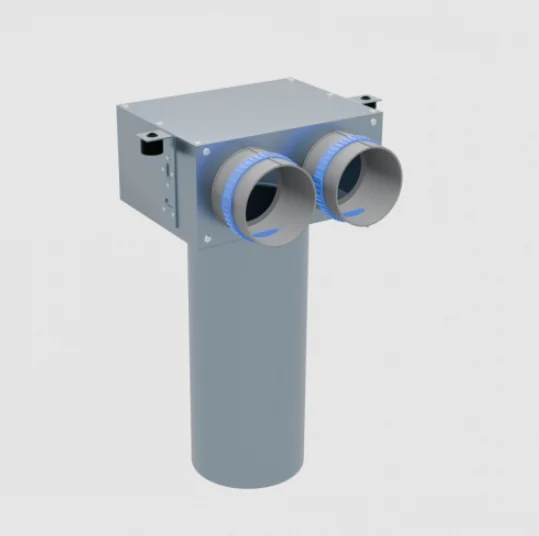 Пленум, Flexag FL-PCP-125/90x2, вентиляционный потолочный, D125, на 2 выxода FLD