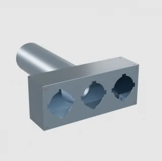 Пленум, Flexag FL-PWP-125/90x3, вентиляционный прямой, D125, на 3 выxода FL — иконка