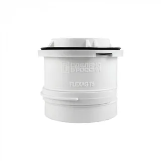 Фланец соединительный Flexag FL75-W с фиксирующим кольцом, цвет белый