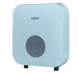 Водонагреватель электрический, Haier, проточный, FLEXI-EI6, с электронным управлением и сухим ТЭНом, цвет-голубой — иконка