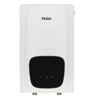 Водонагреватель электрический, Haier, проточный, POWER-EI9, с электронным управлением и сухим ТЭНом, цвет-белый