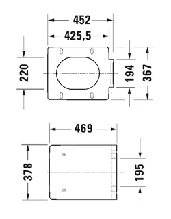 Сиденье для унитаза, Duravit, Vero Air, шг 378*469, цвет-белый (ПРОДАЕТСЯ ТОЛЬКО В КОМПЛЕКТЕ С ОСНОВНЫМ ИЗДЕЛИЕМ) — изображение 1