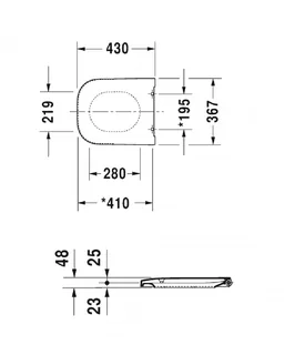 Сиденье для унитаза, Duravit, Happy D.2, шг 367*430, цвет-белый (ПРОДАЕТСЯ ТОЛЬКО В КОМПЛЕКТЕ С ОСНОВНЫМ ИЗДЕЛИЕМ) — изображение 1