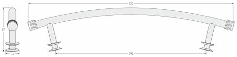 Полотенцедержатель, Сунержа, для установки на полотенцесушитель, цвет-золото — изображение 1